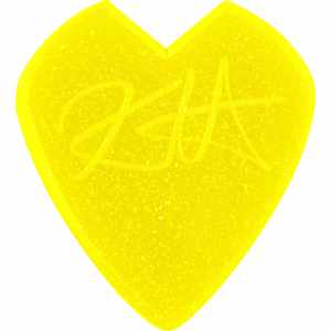 DUNLOP 47RKH3NYS Bolsa de recambio - Kirk Hammett Jazz III Yellow Glitter, bolsa de 72 DUNLOP - 1