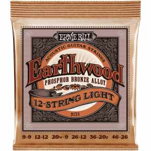 Ernie Ball 2153 Earthwood phosphore bronze light /12 cordes 9-46 ERNIE BALL - 1