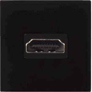 AUDAC CP45HDM-B Faceplate 45x45 - HDMI Black AUDAC - 1