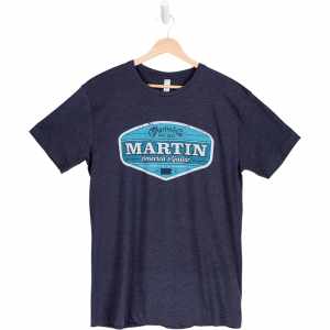 C.F MARTIN & CO TSH-RETROAG-M . T-Shirt mit Retro America's Guitar Logo, Navy M