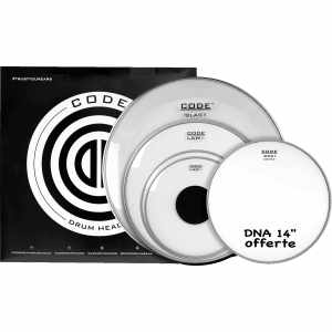 CODE DRUMHEADS FPLAWCLRS Transparent Standard 12" 13" 16" 22" + 14" DNA offered CODE DRUMHEADS - 1