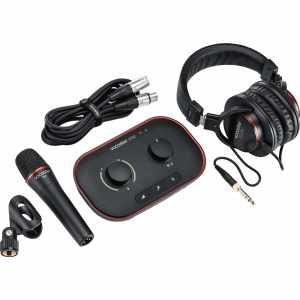 FOCUSRITE VOCASTER-ONE-STUDIO Podcast Pack - Audio Interface 1 input / Microphone / Headphones / Accessories FOCUSRITE - 1