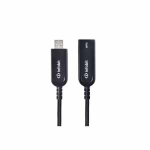 INFOBIT AOCUSB30AMAF30 Cable de fibra óptica activa 30m USB3.0 Tipo A(M) a A(F) USB2.0 compatible Infobit - AOC-USB30-AMAF-30 IN